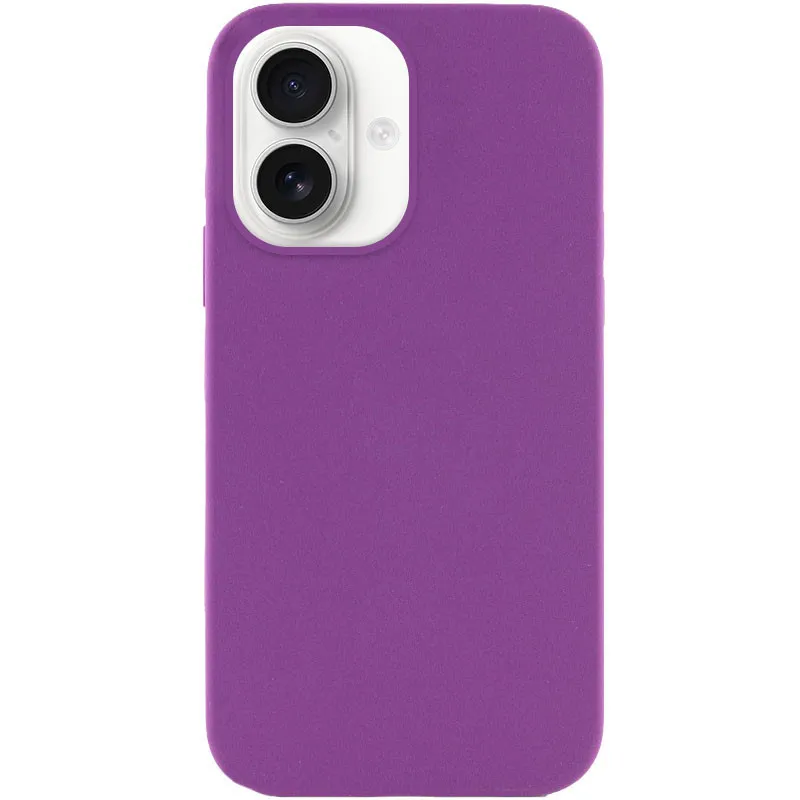 Чехол Silk Full Protective (AA) NO LOGO для Apple iPhone 16 – Фиолетовый / Grape. Фото 2 из 2