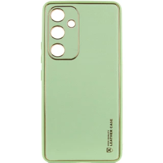 Шкіряний чохол Xshield на Samsung Galaxy S24 — Зелений / Pistachio