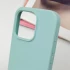 Чохол з закритим низом Silicone Case на Apple iPhone 16 – Бірюзовий / Beryl. Фото 5 з 7