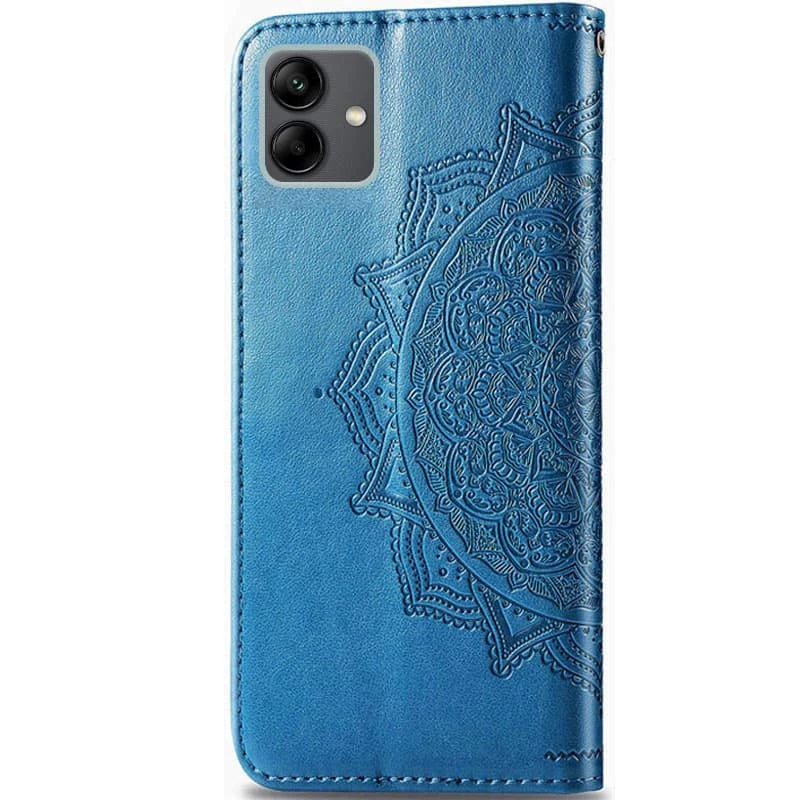 Шкіряний чохол-книжка Art Case з візитницею для Samsung Galaxy A05 – Синій. Фото 5 з 5