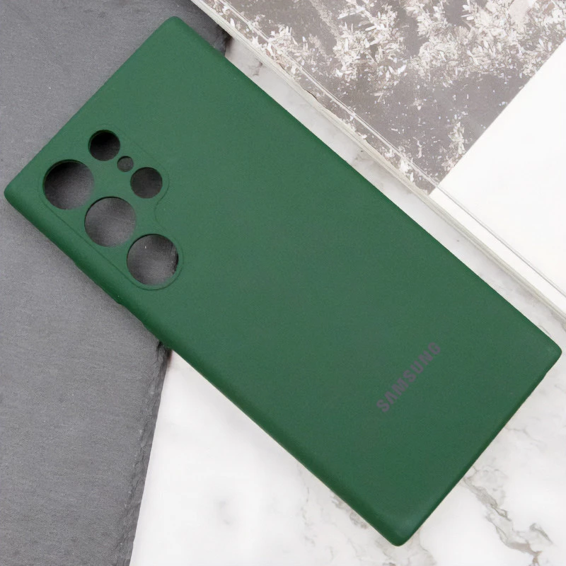 Чохол Silicone Case Lakshmi Premium L з закритою камерою на Samsung Galaxy S23 Ultra – Зелений / Cyprus Green. Фото 3 з 3