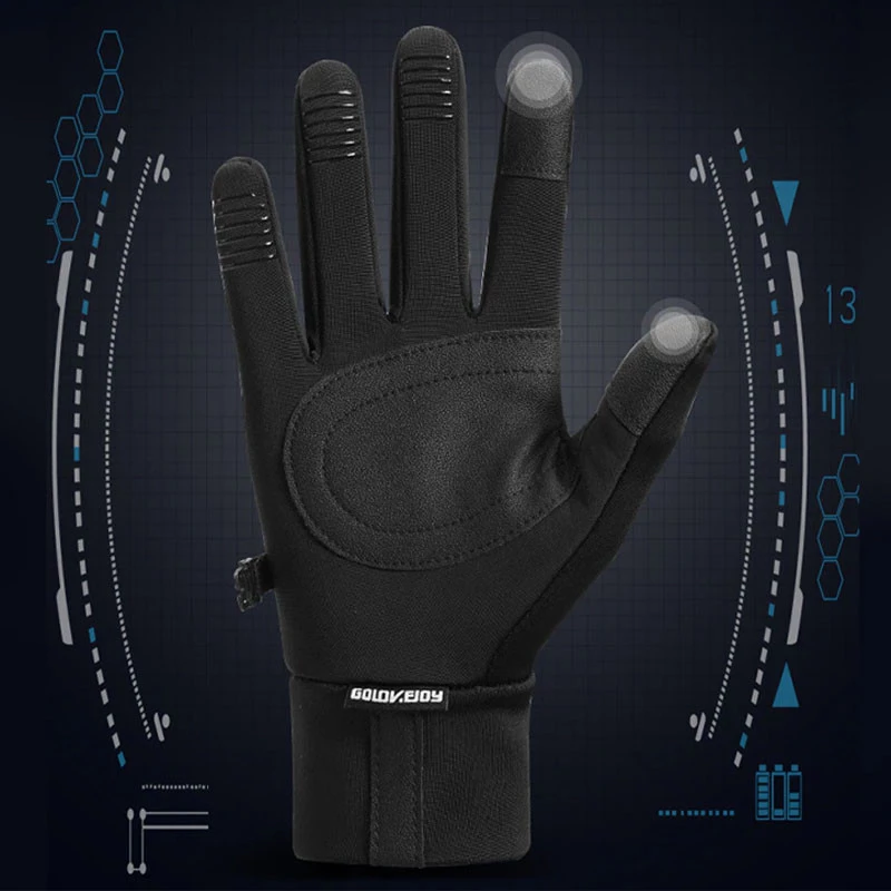 Перчатки сенсорные Golove joy (L) Anti-Slip 2023 – Черный. Фото 6 из 6