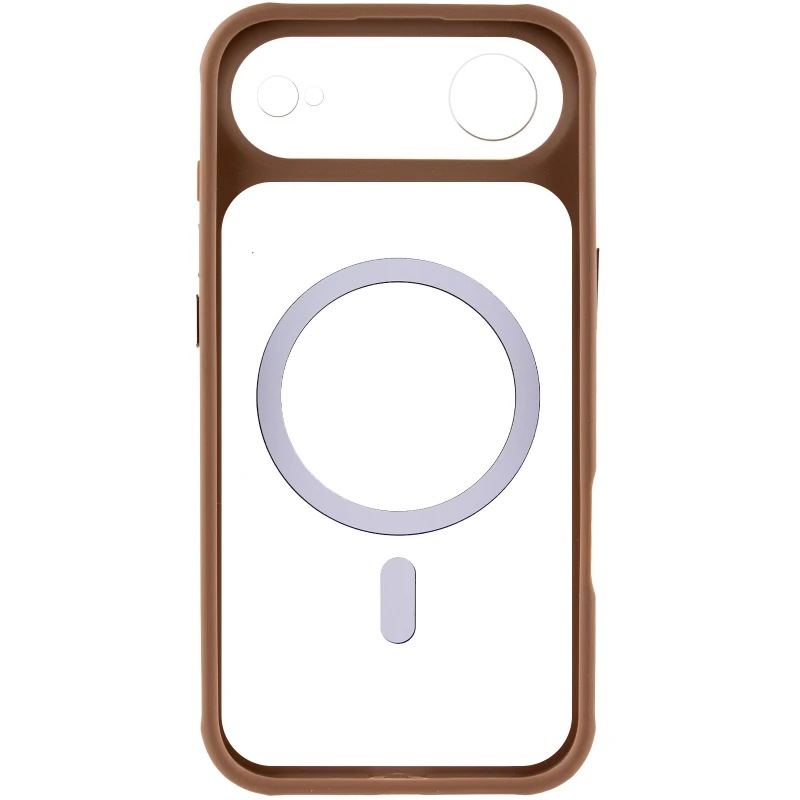 Чохол TPU GETMAN Moon Clear with MagSafe для Apple iPhone 17 Air (6.5") – Brown. Фото 4 з 6