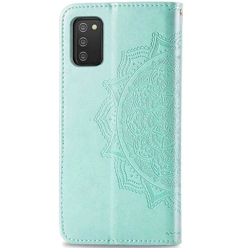 Шкіряний чохол-книжка Art Case з візитницею для Samsung Galaxy A02s – Бірюзовий. Фото 2 з 4