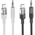 Аудио кабель Aux Hoco UPA27 Spirit transparent (Type-C to AUX 3.5mm) (1.2m) фото 1 из 1