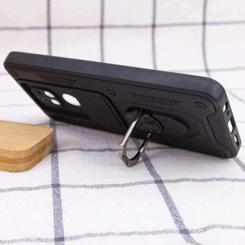 Протиударний чохол Serge Ring з захистом камери на Xiaomi Redmi Note 9 / Redmi 10X – Чорний. Фото 5 з 5