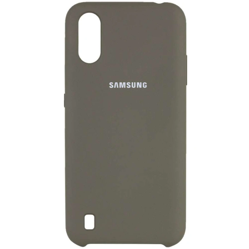 

Чохол Silicone Case на Samsung Galaxy A01 (Оливковый / Olive)