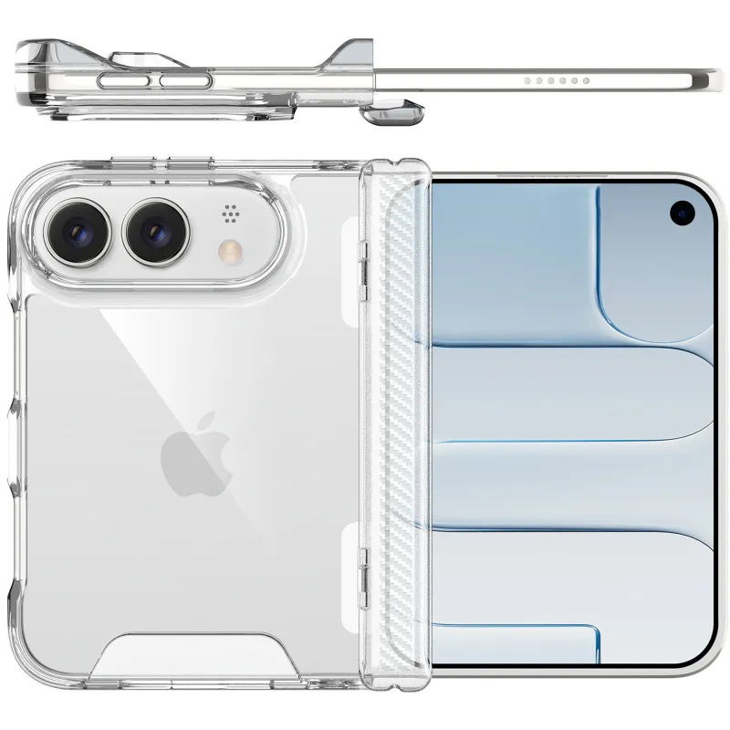 Силиконовый чехол Space Case для Apple iPhone Duo (5.4/7.6") – Прозрачный. Фото 6 из 6