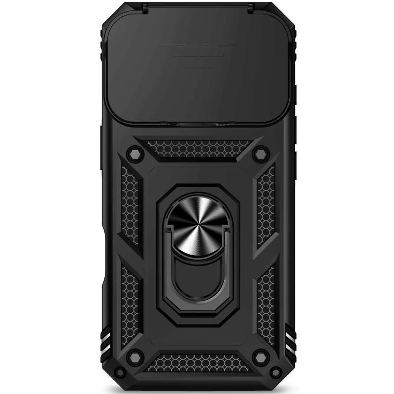 Протиударний чохол Serge Ring з кільцем на Apple iPhone 17 Pro Max (6.9") – Чорний. Фото 4 з 4