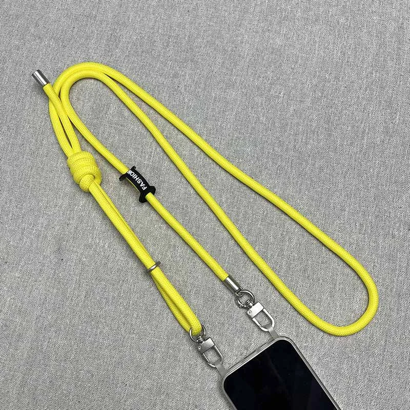 Шнурок с двумя креплениями (8мм) 150см – Yellow. Фото 3 из 3