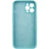 Чохол Silk Full Camera Protective (AA) NO LOGO для Apple iPhone 12 Pro (6.1") – Бірюзовий / Marine Green. Фото 4 з 7