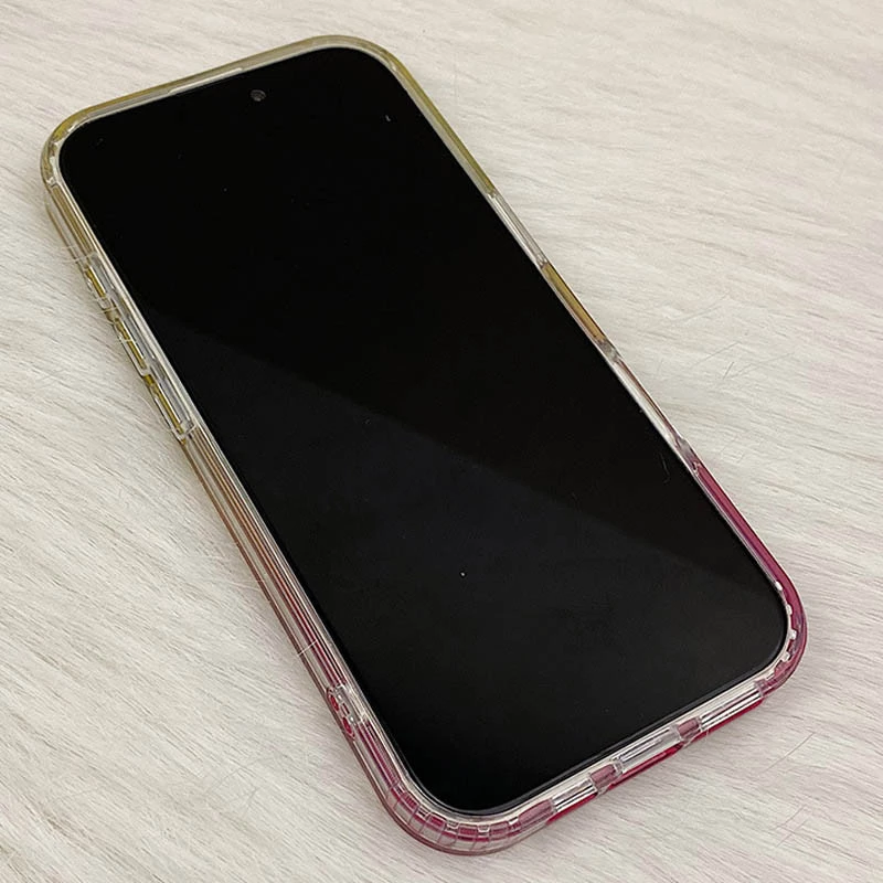 Силіконовий чохол Shiny Mountain (MagFit) для Apple iPhone 17e (6.1") – Yellow / Pink. Фото 3 з 3