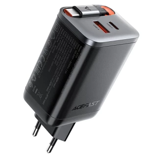 МЗП Acefast A111 GaN With Retractable Cable Type-C PD67W (1USB-A/1C) фото 1 з 1