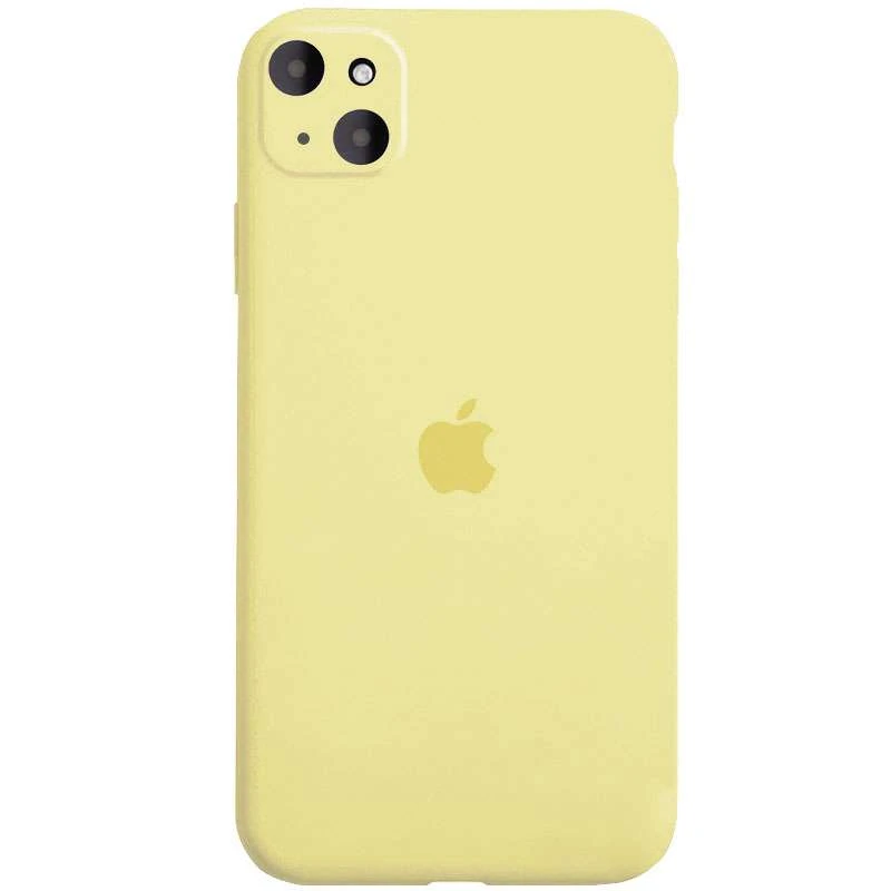 

Чехол Silicone Case с защитой камеры для Apple iPhone 13 (6.1") (Желтый / Mellow Yellow), Жовтий / mellow yellow