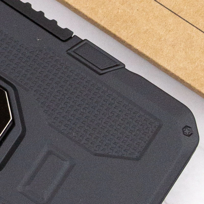 Протиударний чохол Military з підставкою-кільцем на Xiaomi Poco X4 Pro 5G – Чорний. Фото 7 з 8