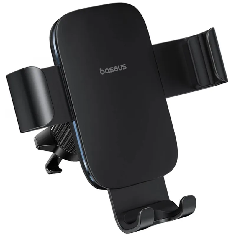 Автотримач Baseus Metal Age 3 Gravity Car Mount (Air Outlet Version) (C40467600) – Cluster Black. Фото 3 з 6