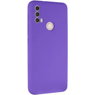 Чехол Silicone Case Lakshmi Premium з закритою камерою на Motorola Moto E40 — Фиолетовый / Amethyst