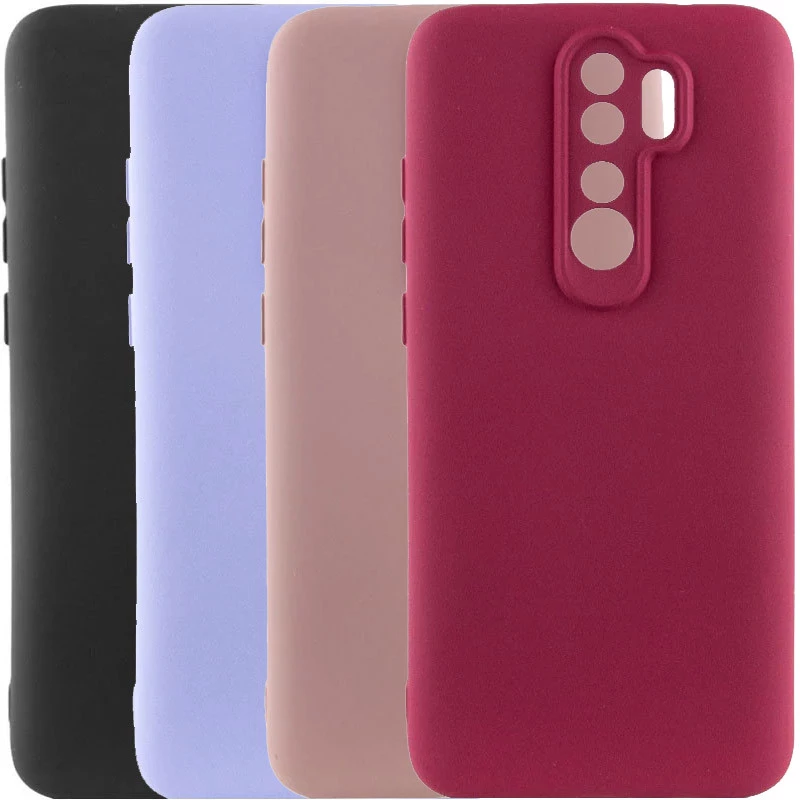 Кольоровий силіконовий чохол GETMAN із закритою камерою для Xiaomi Redmi 9 фото 2 з 2