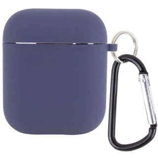 Силіконовий футляр з мікрофіброю для навушників Airpods 1/2 фото 1 з 3