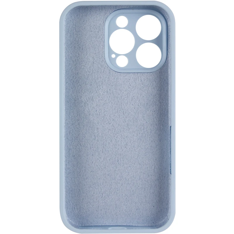Чехол Silk Full Camera Protective (AA) NO LOGO для Apple iPhone 15 Pro (6.1") – Голубой / Sweet Blue. Фото 4 из 12