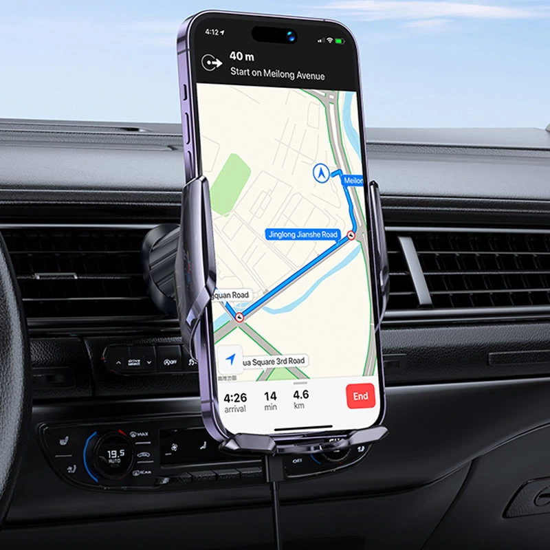 Автотримач з БЗП Hoco CA202 Plus – Black. Фото 8 з 8