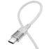 Дата кабель Hoco U129 Spirit Transparent Type-C to Type-C 60W (1.2m) – Gray. Фото 3 з 4