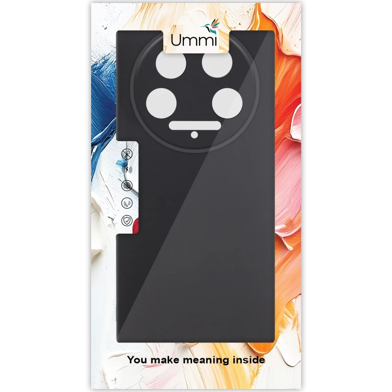 Чехол Silicone Cover Ummi Lakshmi Full Camera (AA) для Xiaomi 14 Ultra – Черный / Black. Фото 2 из 2