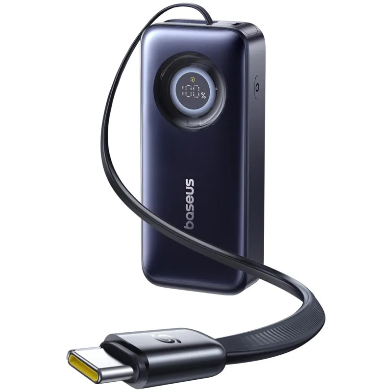 Портативное ЗУ Power Bank Baseus EnerCore CR11 PD67W with cable 20000 mAh (PPNMS) – Cosmic Black. Фото 5 из 5