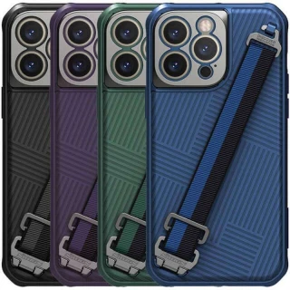 Карбоновая накладка Nillkin Strap Case для Apple iPhone 14 Pro Max (6.7") фото 1 Карбоновая накладка Nillkin Strap Case для Apple iPhone 14 Pro Max (6.7") фото 1 из 3