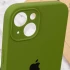 Чехол Silicone Case с защитой камеры для Apple iPhone 15 Plus (6.7") – Зеленый / Dark Olive. Фото 6 из 6