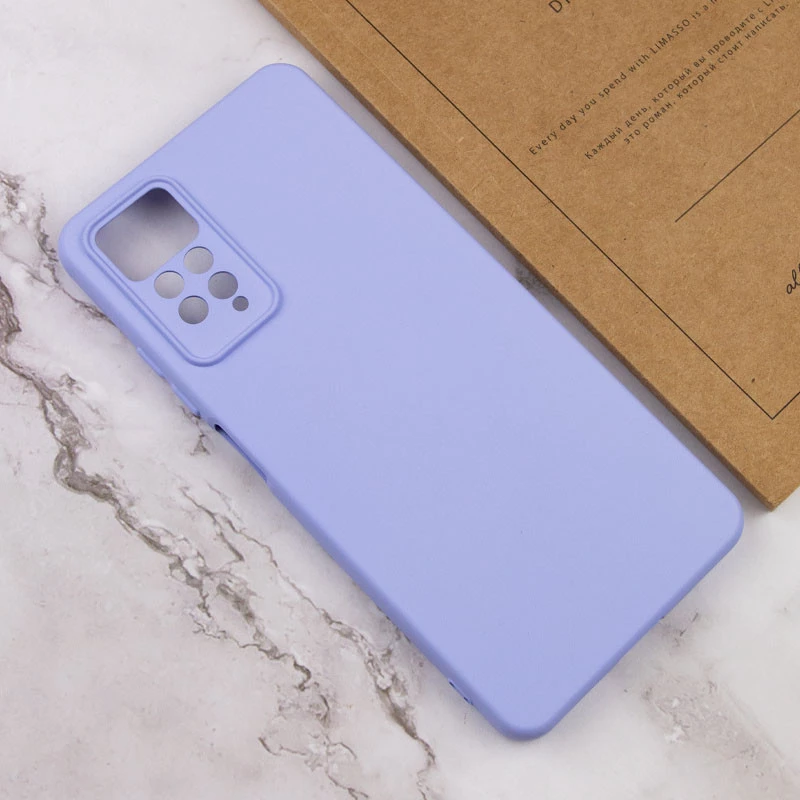 Чохол Silicone Case Lakshmi Premium з закритою камерою на Xiaomi Redmi Note 11 Pro 4G/5G – Бузковий / Dasheen. Фото 4 з 6