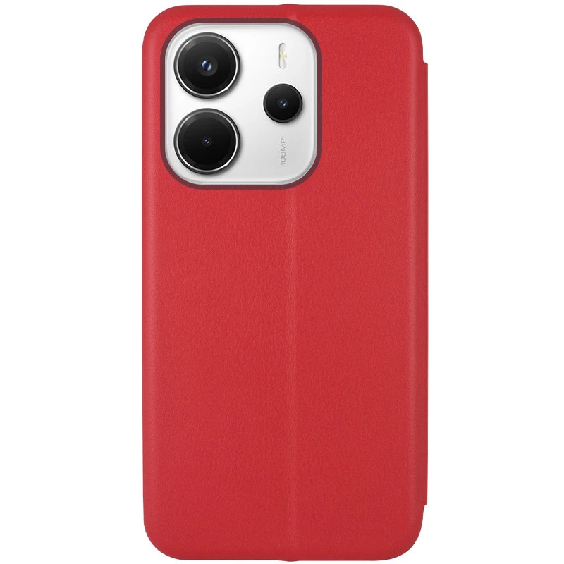 Чохол-книжка класичний на Xiaomi Redmi Note 14 4G (Europe version) – Червоний. Фото 2 з 3