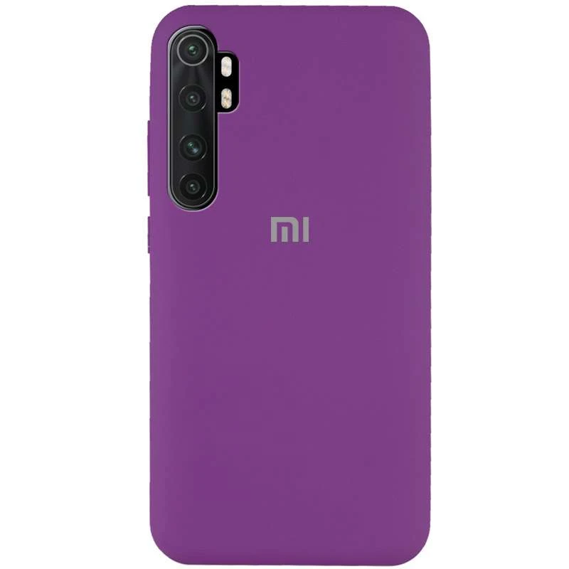 

Чехол Silicone Case с закрытым низом для Xiaomi Mi Note 10 Lite (Фиолетовый / Grape), Фіолетовий / grape