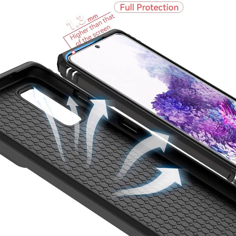 Протиударний чохол Serge Ring з захистом камери на Samsung Galaxy S20 FE – Чорний. Фото 9 з 11