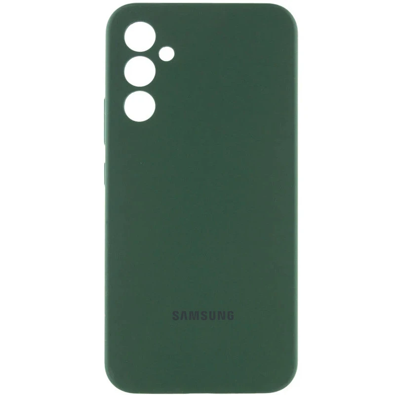 Силиконовый чехол Cover Lakshmi с защитой камеры для Samsung Galaxy A35 – Зеленый / Dark green. Фото 1 из 2