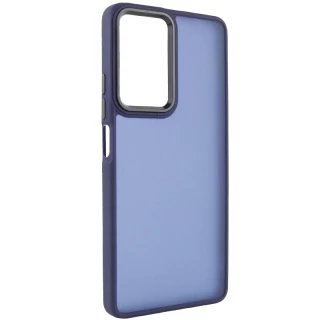 Чехол TPU+PC Lyon Frosted на Xiaomi Poco F5 Pro — Синий / Navy Blue