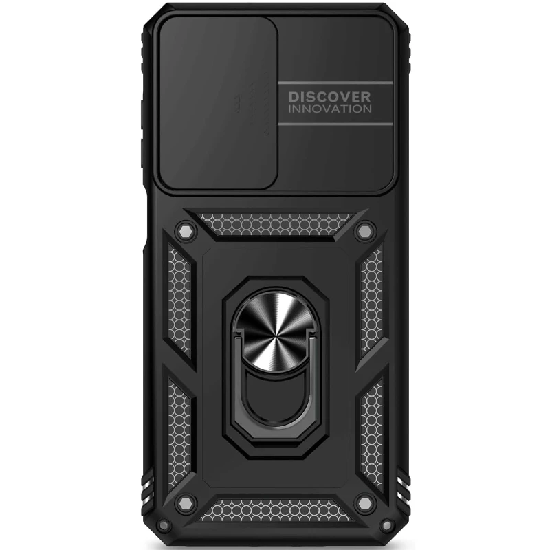 Протиударний чохол Serge Ring з кільцем на Samsung Galaxy A26 5G – Чорний. Фото 3 з 3