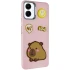 Чохол Labubu Toys для Samsung Galaxy A07 – Capybara / Pink. Фото 1 з 6