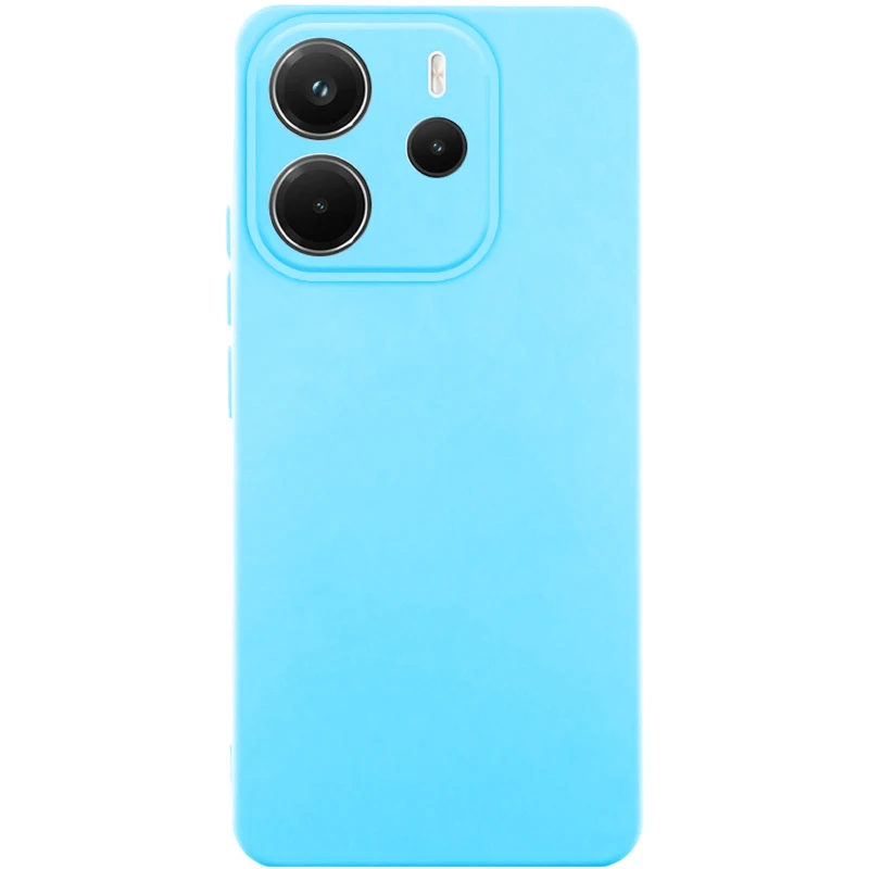 Чохол Silicone Case Lakshmi Plus з закритою камерою на Xiaomi Redmi Note 14 4G (Int. version) – Блакитний / Sky Blue. Фото 2 з 2