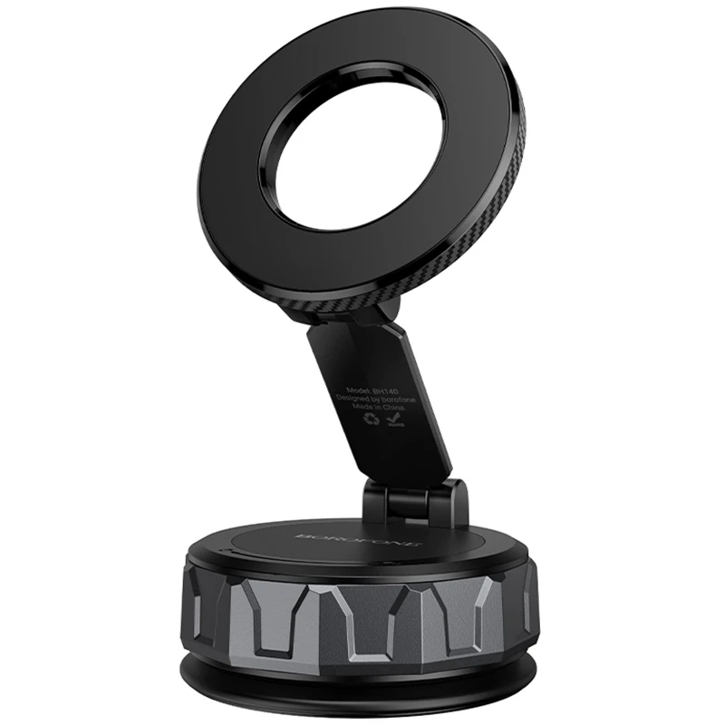 Автотримач Borofone BH140 Gloria Vacuum Suction Magnetic (center console) – Black. Фото 1 з 7