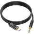 Аудіо кабель Aux Hoco UPA30 Friend (Type-C to AUX 3.5mm) (1m) – Black. Фото 4 з 4