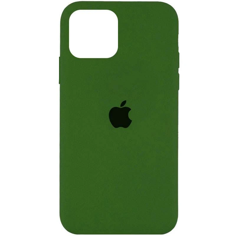 

Чохол Silicone Case з закритим низом на Apple iPhone 13 Pro (6.1") (Зелений / Olive)