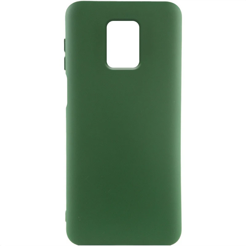 Чохол Silicone Case Lakshmi Elit на Xiaomi Redmi Note 9s / Note 9 Pro / Note 9 Pro Max – Зелений / Dark green. Фото 2 з 7