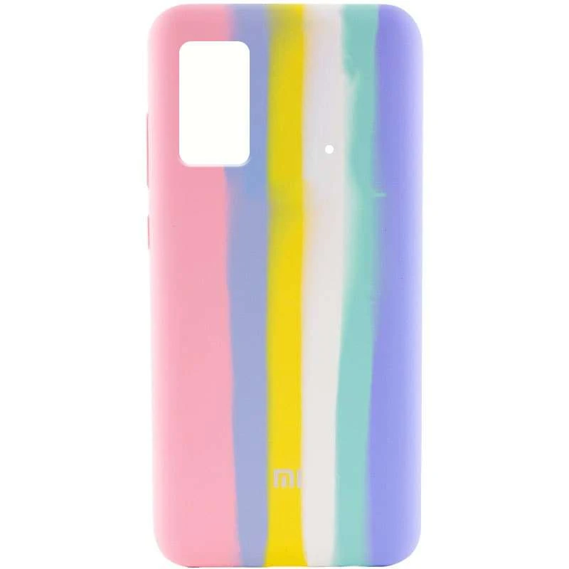 

Чохол Silicone Case Райдуга з закритим низом на Xiaomi Poco X4 Pro 5G (Рожевий / Бузковий)