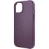 Кожаный чехол Leather Case с MagSafe для Apple iPhone 14 (6.1") – Dark violet. Фото 8 из 9