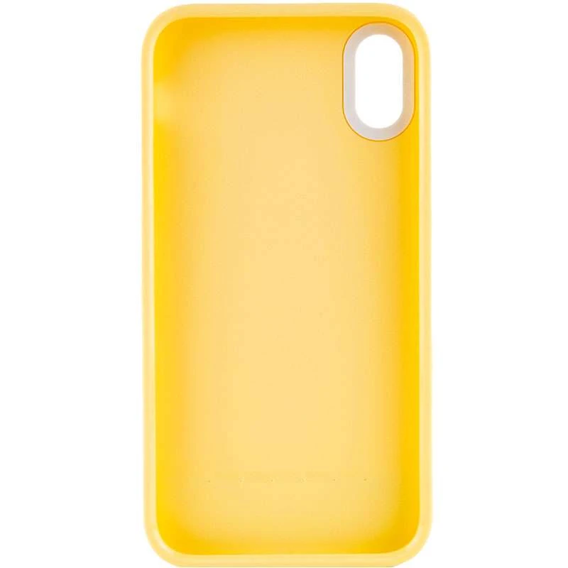 Двоколірний чохол Bichromatic на Apple iPhone X (5.8") – Creamy-yellow / White. Фото 3 з 5