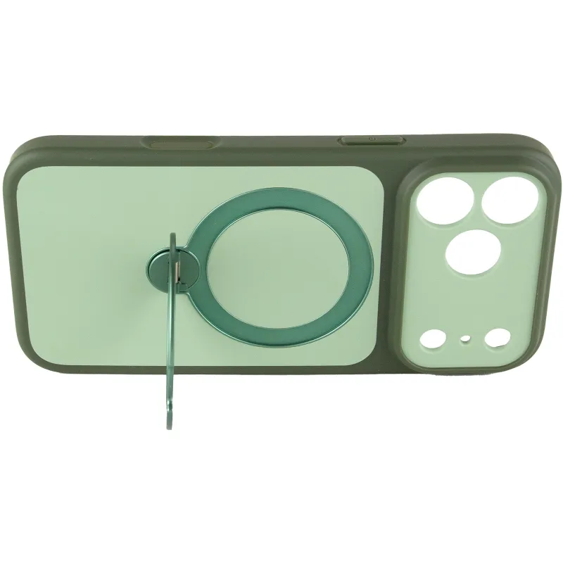 Чехол Ummi Full Camera with Magnetic Fit HQ Ring для Apple iPhone 18 Pro – Green. Фото 5 из 7