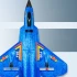 Літак на радіокеруванні SCHE HW32 F22 Fighter – Blue. Фото 4 з 7