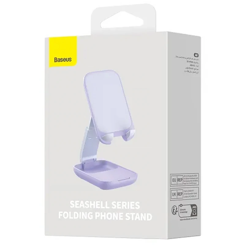 Подставка для телефона Baseus Seashell with Mirror (B10551501511) – Nebula Purple. Фото 2 из 6