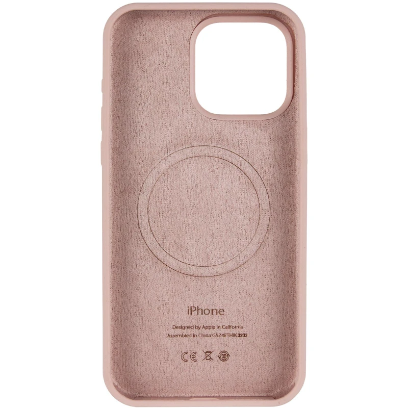 Чехол Silicone Case Full Protective (AA) V2 with MagSafe для Apple iPhone 13 Pro (6.1") – Розовый / Pink Sand. Фото 4 из 6
